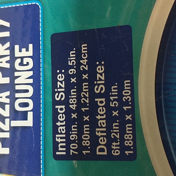 Pizza Shaped Pool Float Lounger 70.9" Long x 48" Wide - Picture 10 of 11